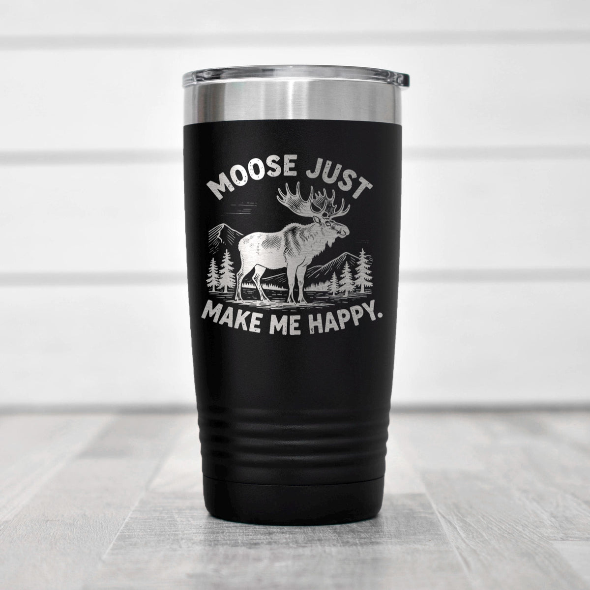 Personalized Moose Tumbler, 20 Oz. Stainless Insulated Travel Cup