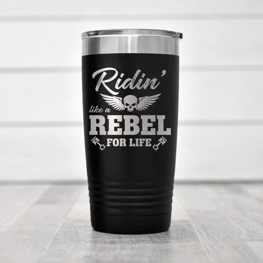 Motorcycle Tumbler Ride Or Die Skeleton, Biker Skull Tumbler For Men, Rider Lover Gift, Motocross Rider Coffee Cup, Motorcycle Design