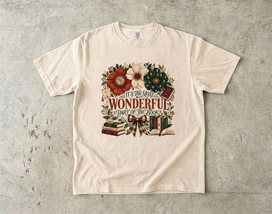 Bookish Christmas Shirt', Vintage Cream ComfortColors Tee, Unisex