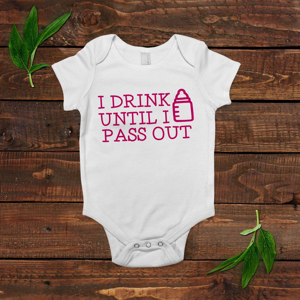 Funny Baby Girl 1 piece bodysuit - Newborn Baby Girl Gift - New Baby Girl Pink Shirt