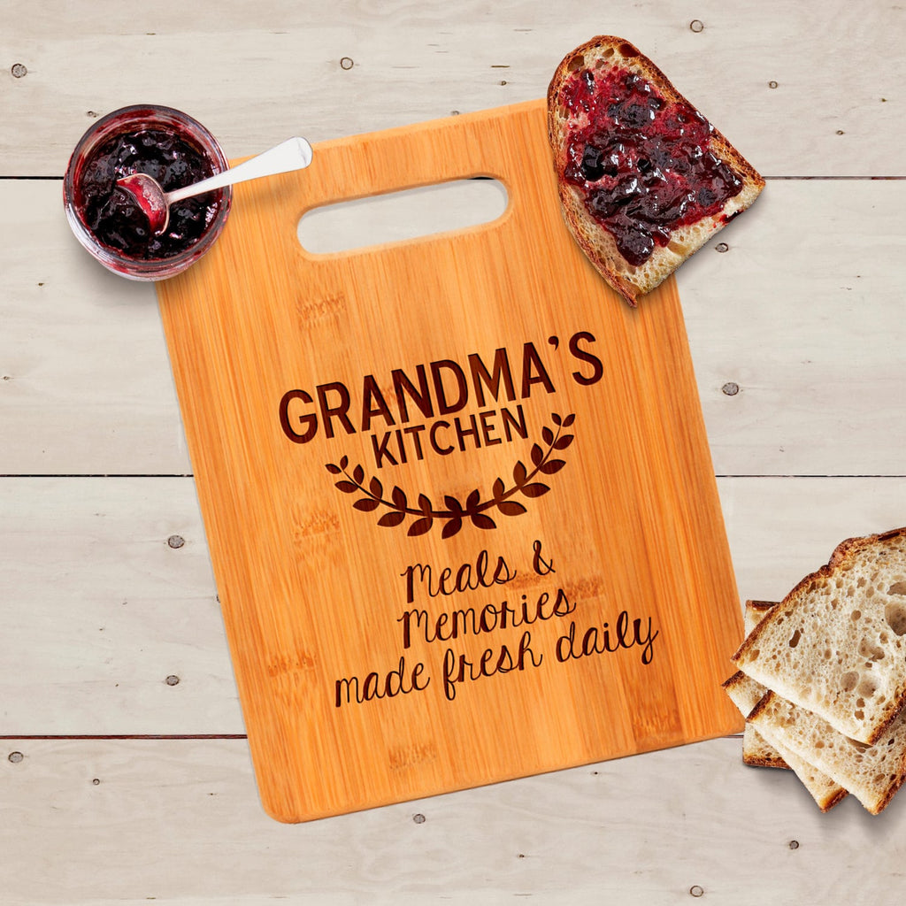 Grandma's Kitchen Cutting Board - Personalized Mother's Day Gift for Her, Mom, Nana, Grandmother