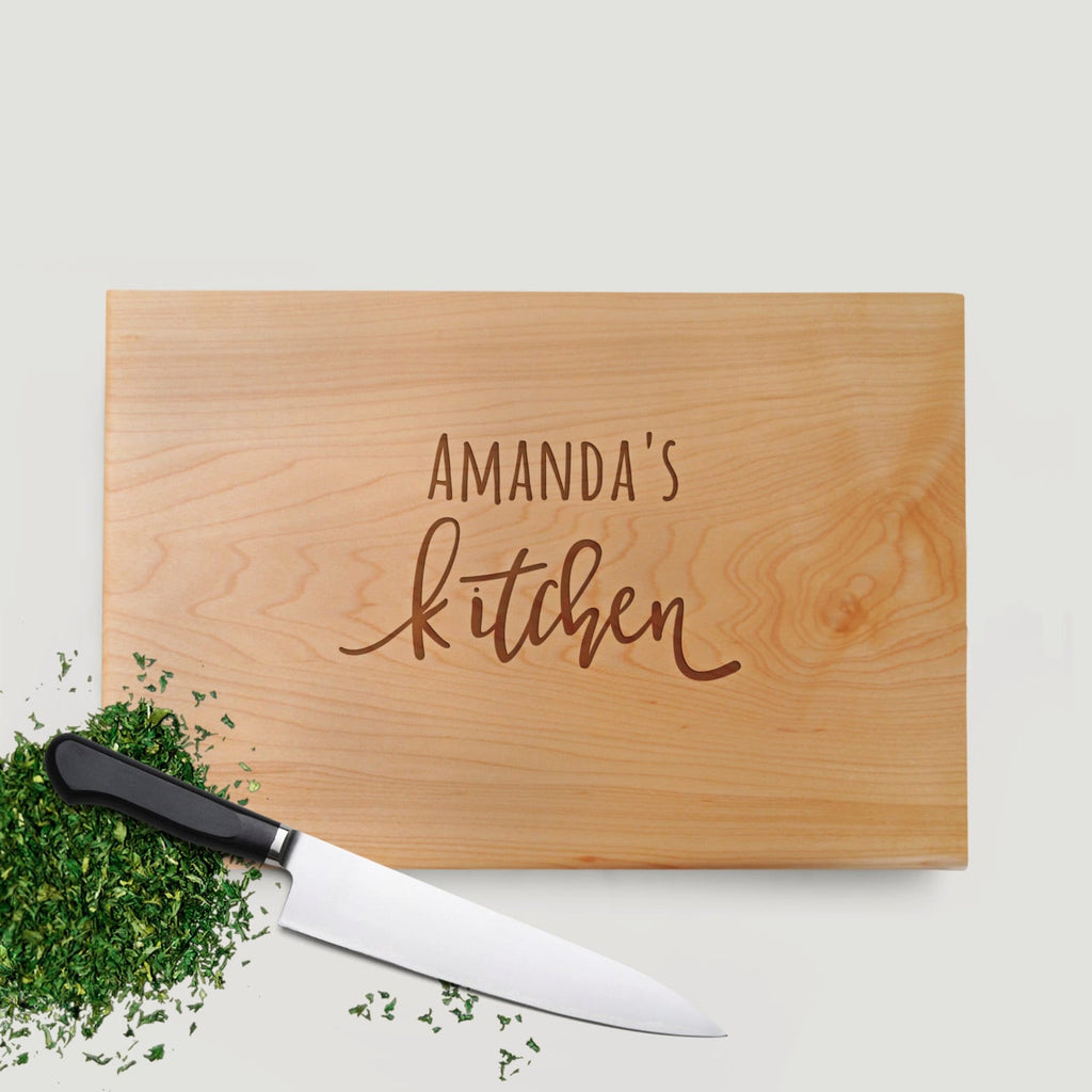 Custom Kitchen Cutting Board, Personalized Gift for Wife, Wood Cutting Board for Mom, Gift for Her, Gift for Women, Mother-in-law Gifts