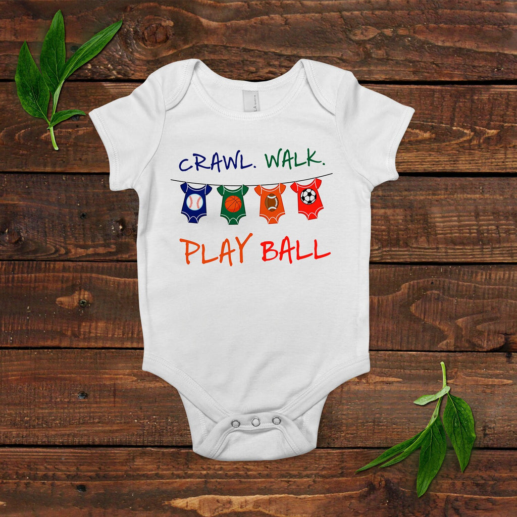 Baby Boy Shirt - Football Soccer Basketball Baseball - Baby Boy Gift -