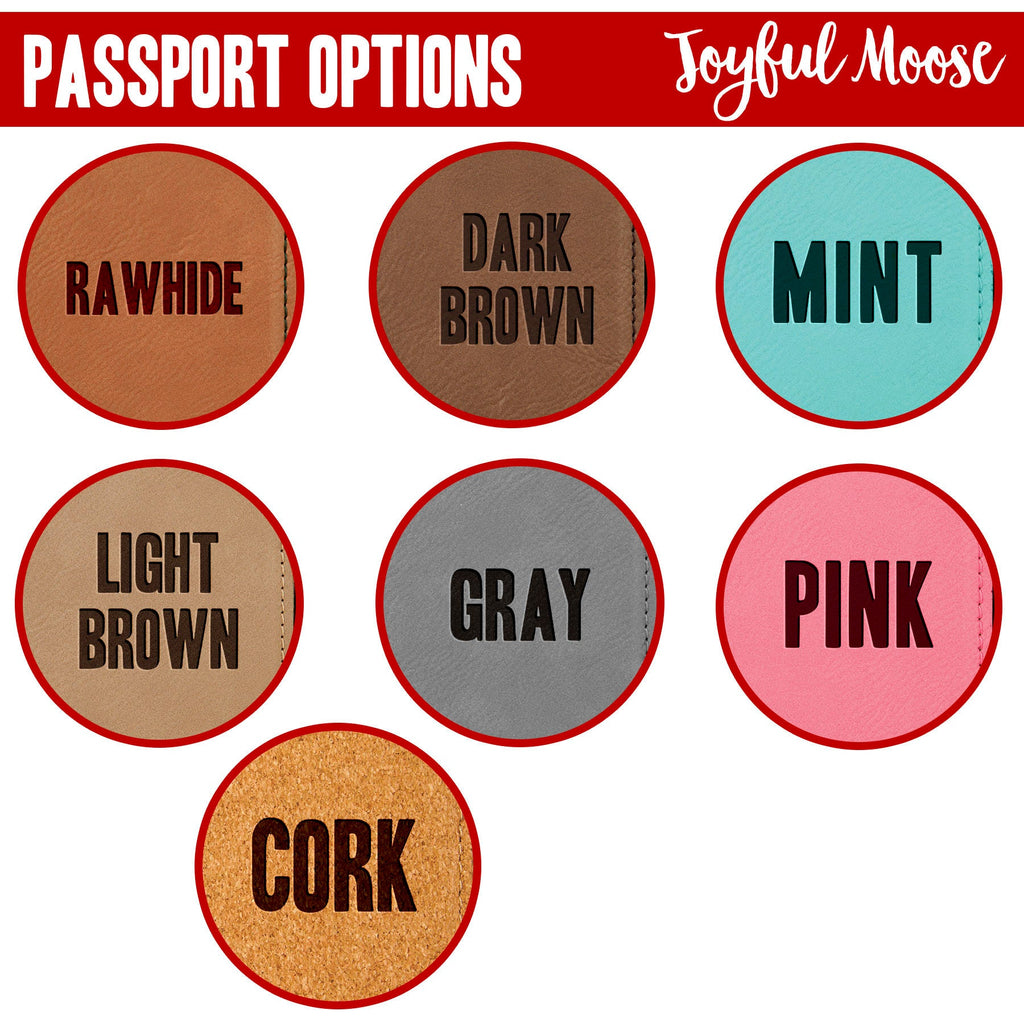 Passport Holders - Personalized Engraved Passport Cover - Adventure Awaits Custom Gift for Traveler