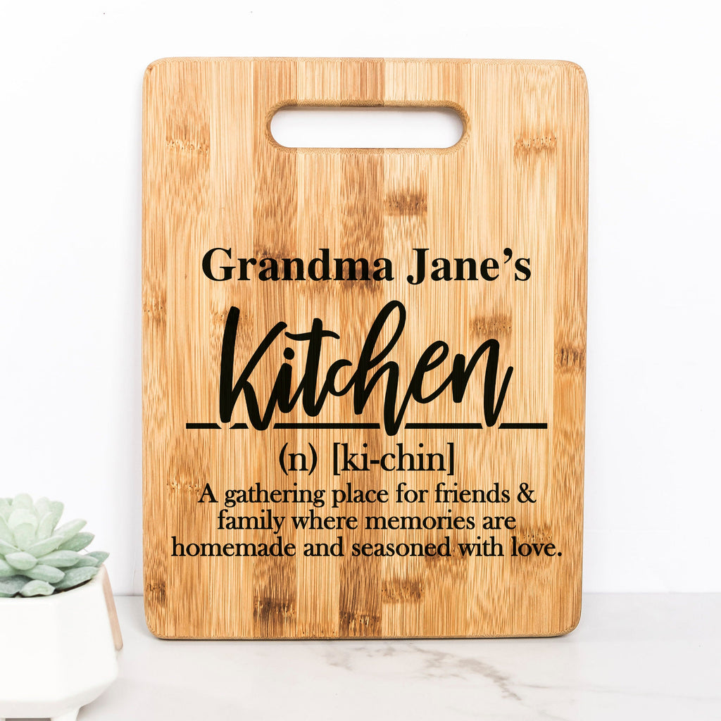 Personalized Cutting Board, Kitchen Definition Decor, Custom Gift for Grandma, Mom, Wife, Mother's day Gifts