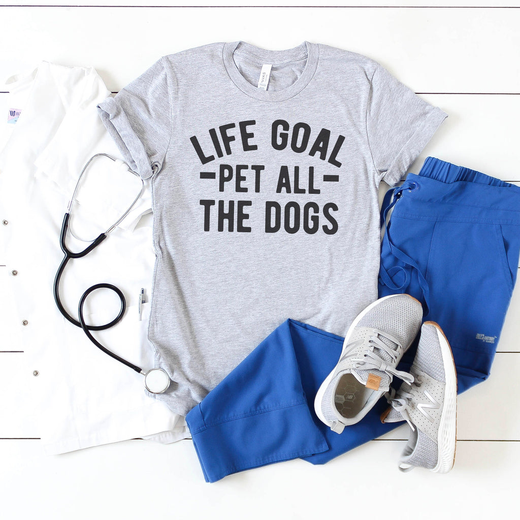 dog lover gift - Life Goal Pet All The Dogs Graphic T-shirt