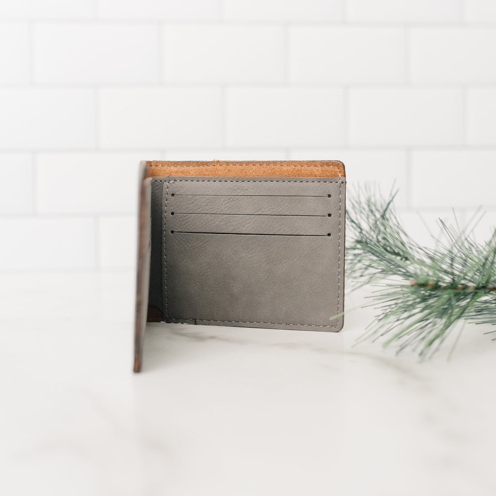 Mens Leather Wallet, Monogram Christmas Gift for Dad, unique gifts for men, Custom Mens Wallet, gift for husband