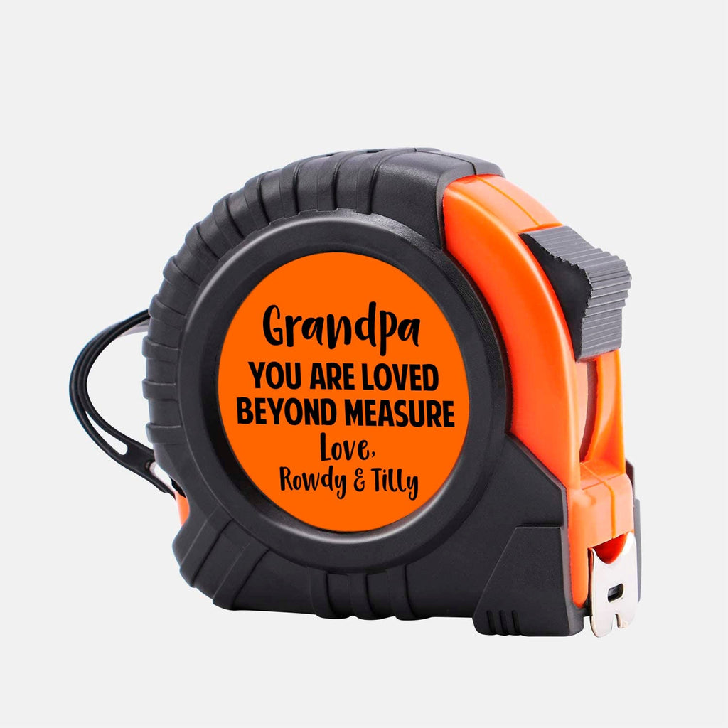 Personalized Tape Measure for Grandpa, Christmas Gift for Grandfather, Custom Birthday Gift for Papa from Grandkids