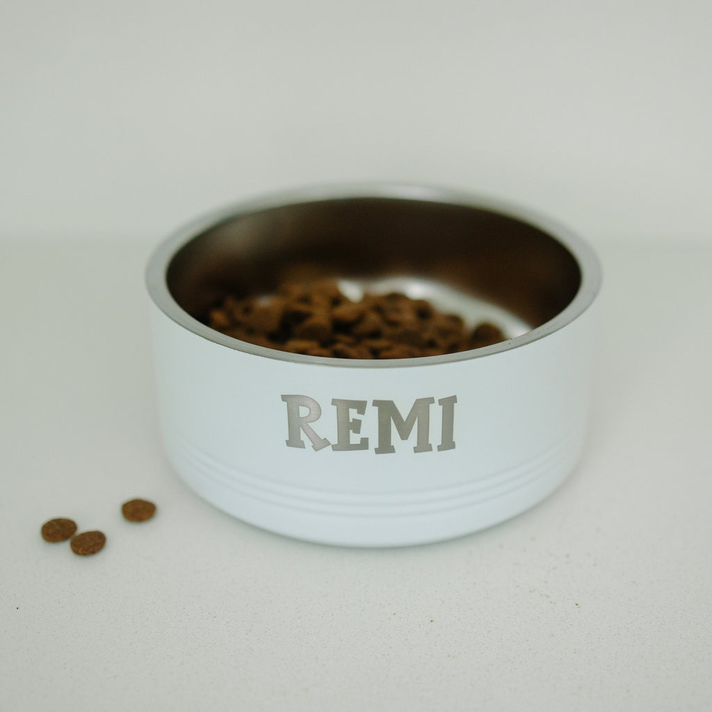 Personalized Dog Bowl, Custom Name Pet Bowl, Stainless Steel Engraved Dog Food Bowl, Water bowl for dogs, Gift for pet owners