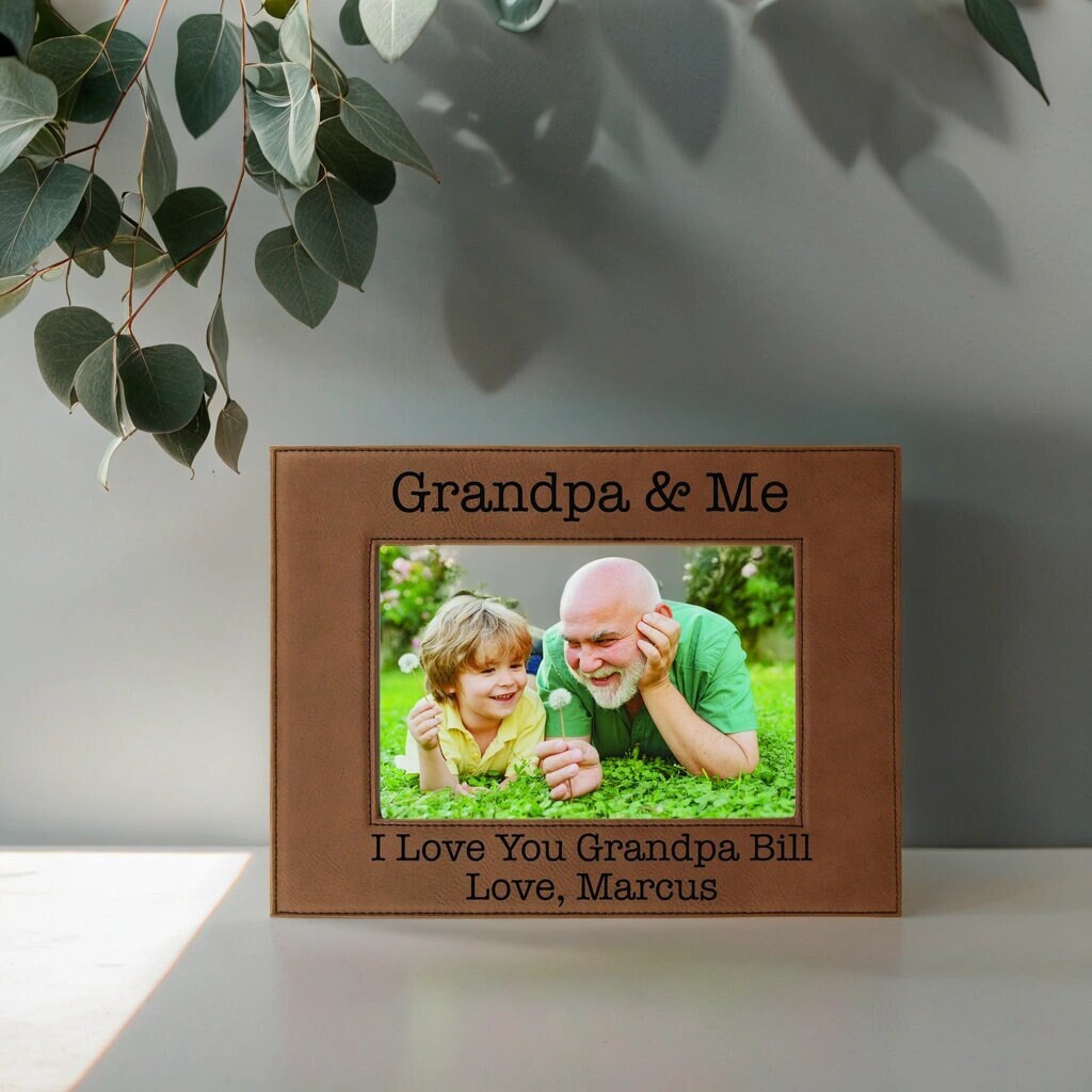 Grandpa & Me Picture Frame - personalized photo frame - Gift for Grandfather