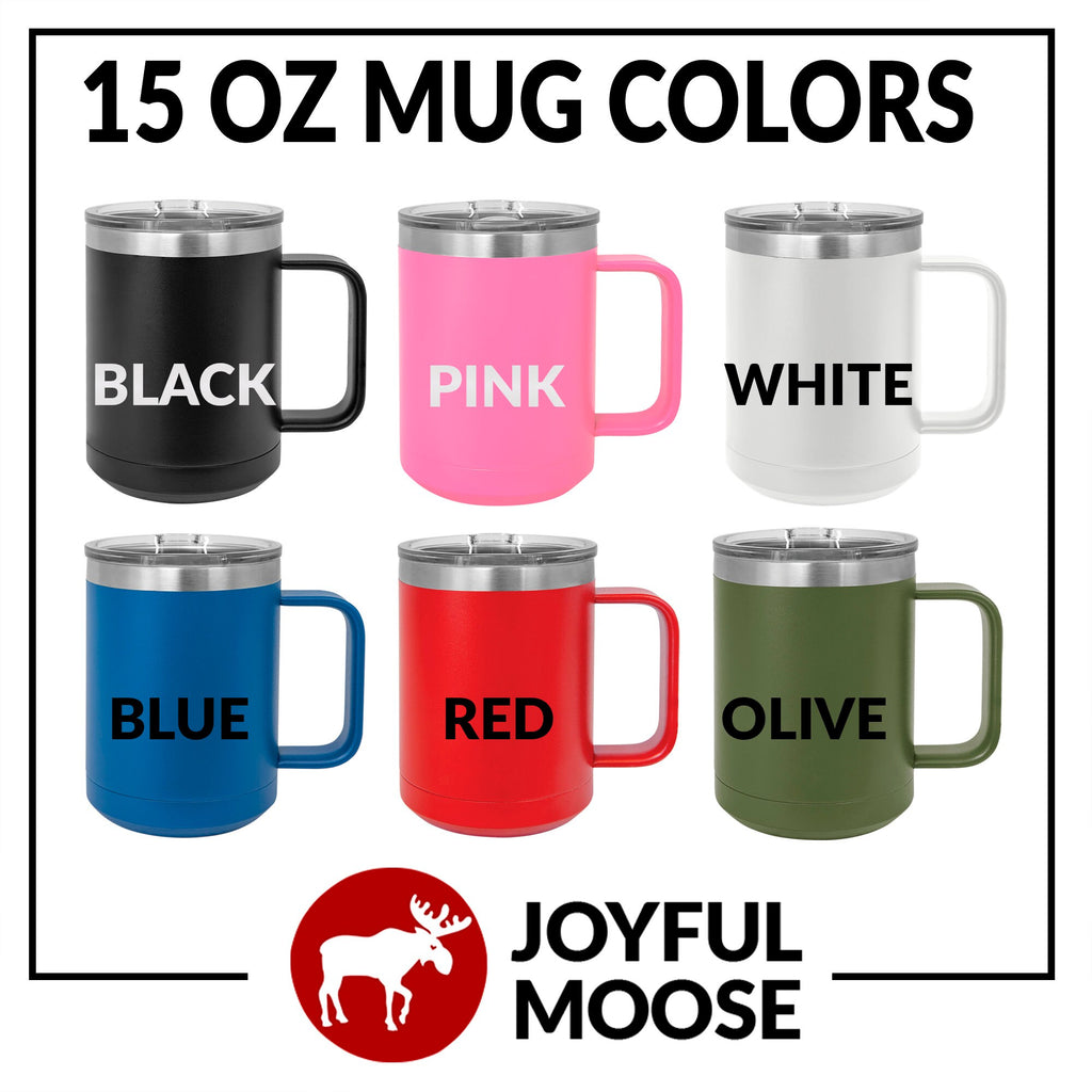 Insulated Coffee Mug Travel Mug, lake gift, lake house, lake home coffee cup, tumbler with lid handle