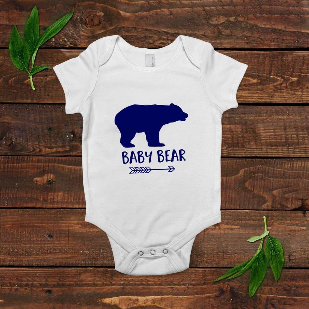 baby bear shirt - blue baby boy gift - one piece outfit