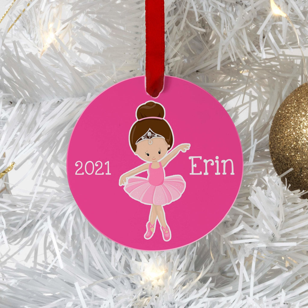 Ballerina Ornament - Personalized Christmas Ornament - Kids Christmas Gift, Ballet Christmas Tree Ornament