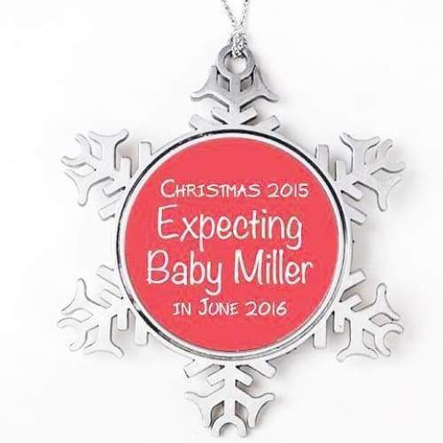 Expecting Christmas Ornament - Pregnancy Announcement