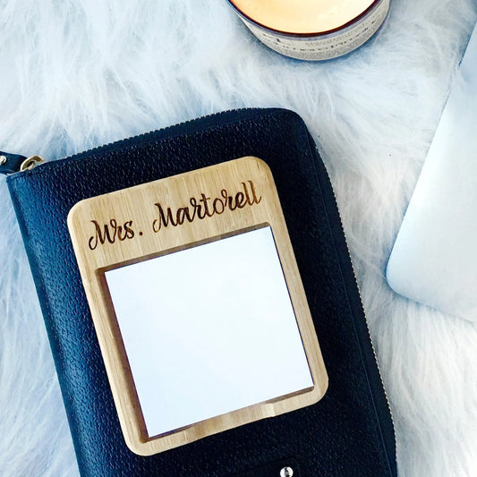 Personalized Note Holder - Office Gift under 15 - stocking stuffer - Co-worker desk gift