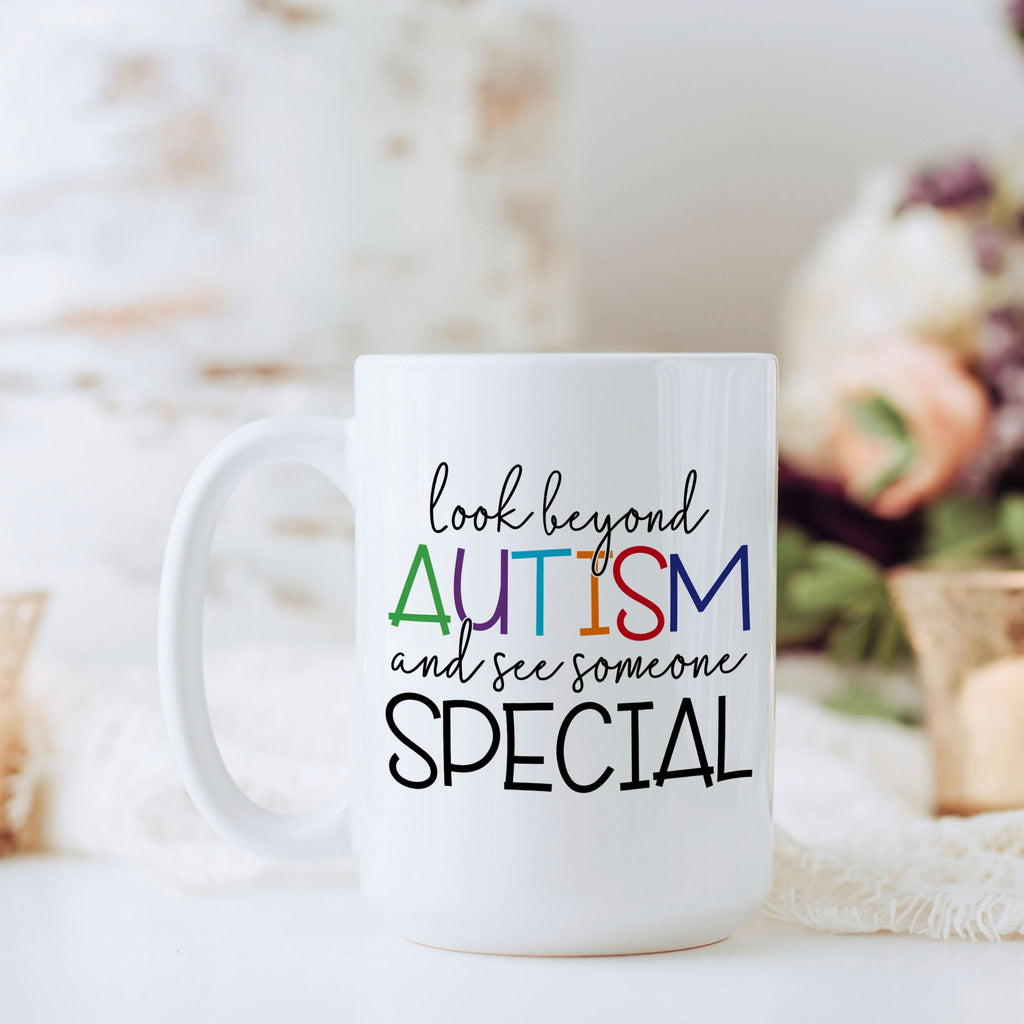 Autism Mug, Autism Awareness mug, 11 oz or 15 oz ceramic coffee mug, gift for Autism mom