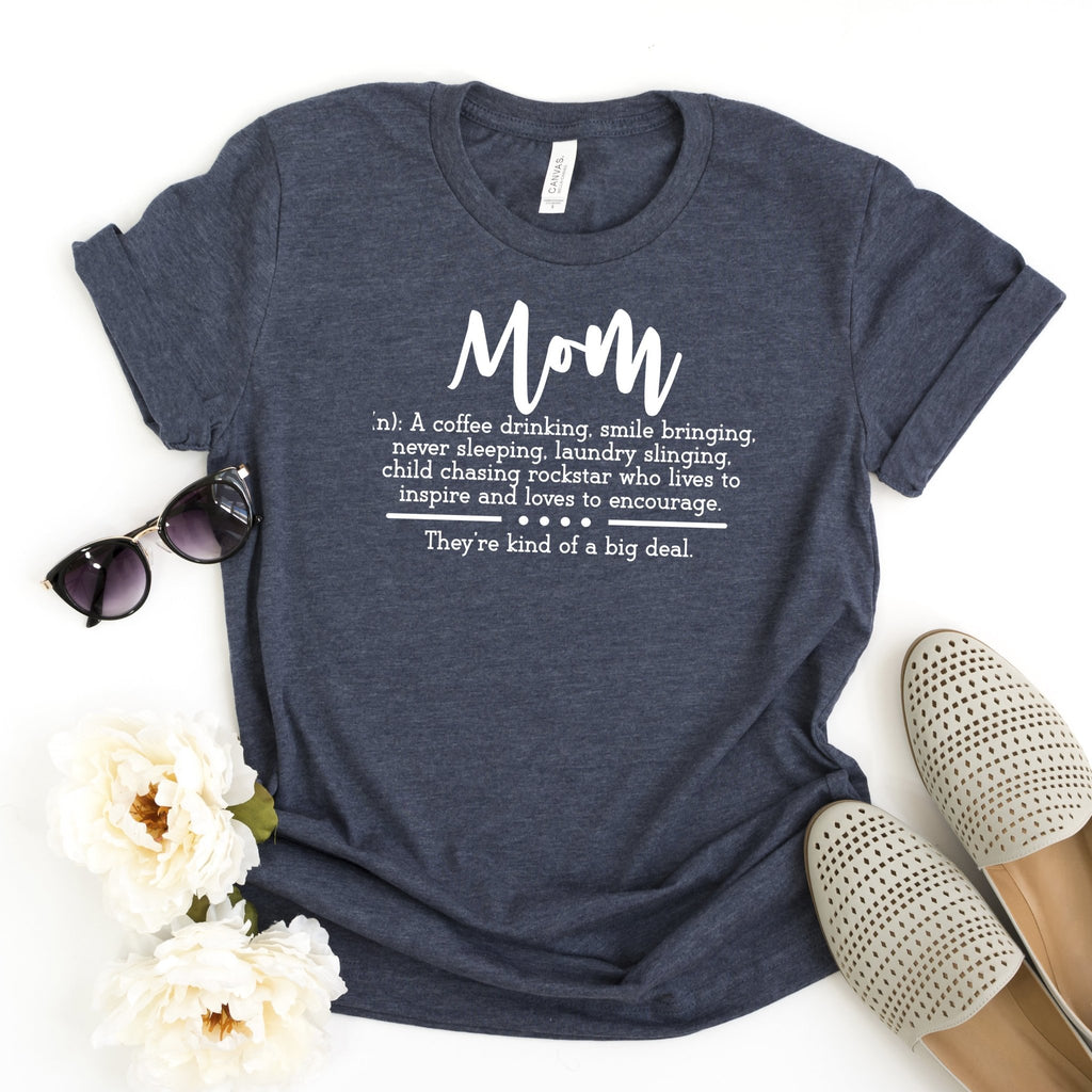 Mom T-shirt - Womens Graphic Tees Mom Definition - Gift for Moms