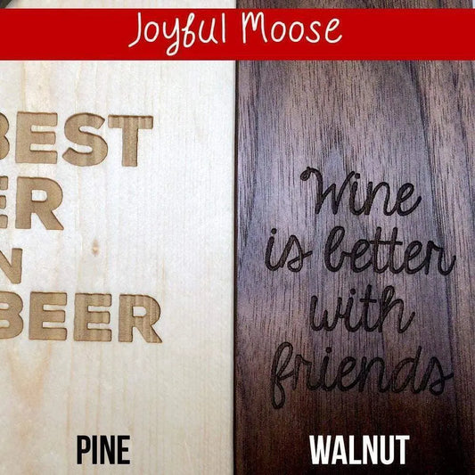 Personalized Bottle Opener Wood Sign - Rustic Groomsmen Gift