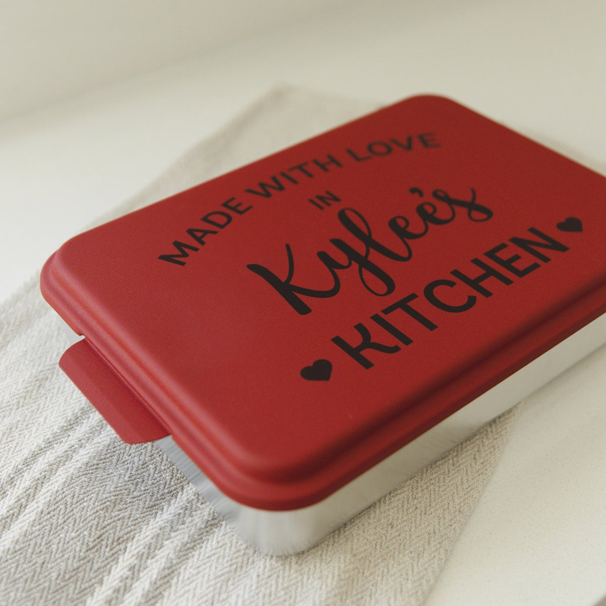 Custom Engraved Cake Pan Lid, 9x13 Pan, Bakers Gift 