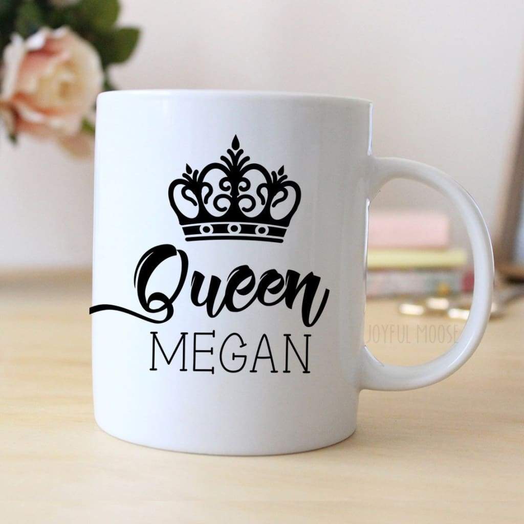 Personalized Coffee Mug - Personalized Coffee Mug Gift for Her - Custom Queen Coffee Mug