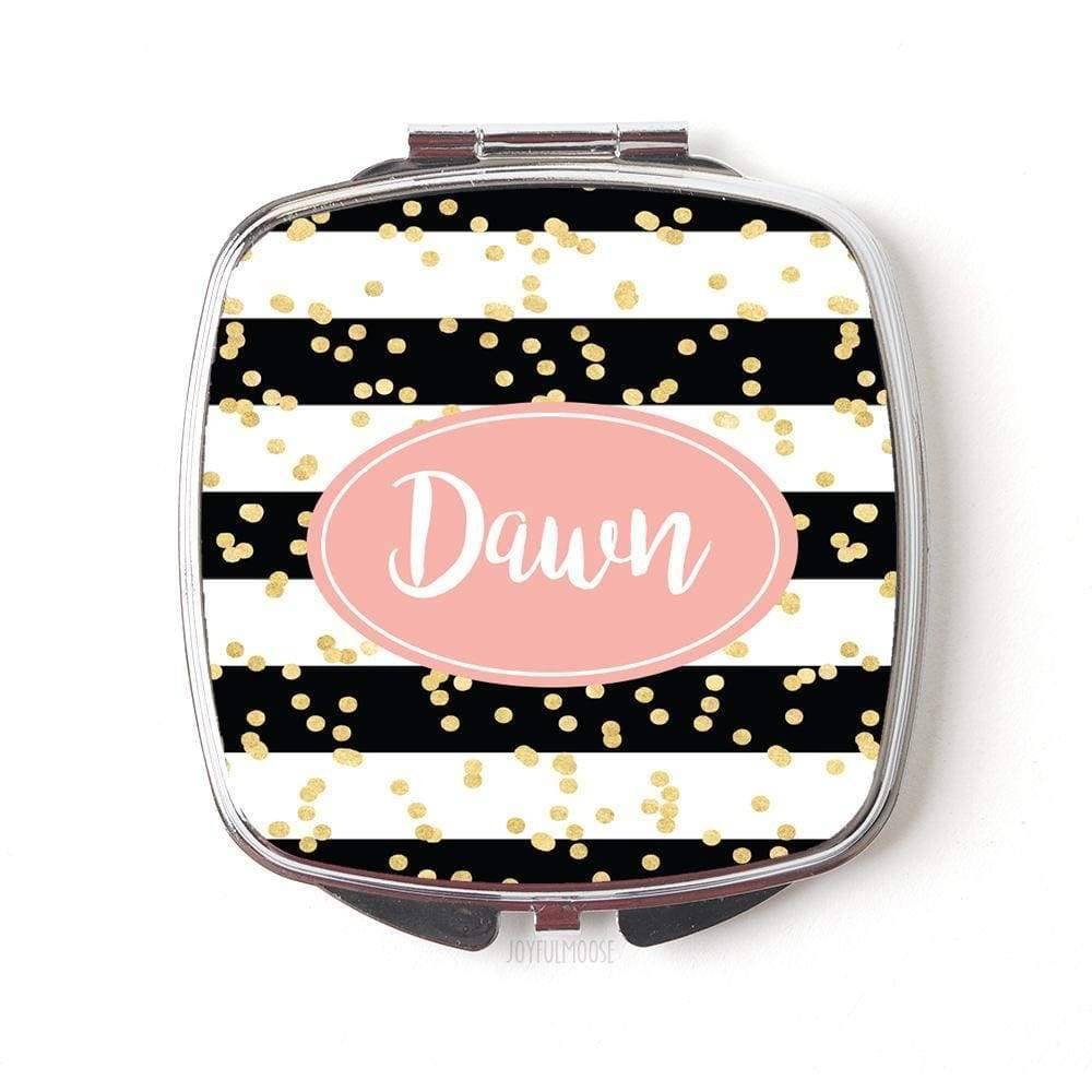 Personalized Compact Mirror - Custom Cosmetic Mirror for Purse or Pocket