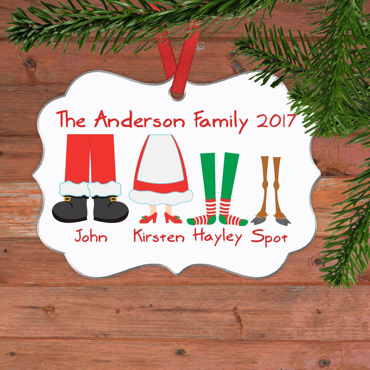 Personalized Family Christmas Ornament - Family Christmas Gift Ideas B –  Joyful Moose