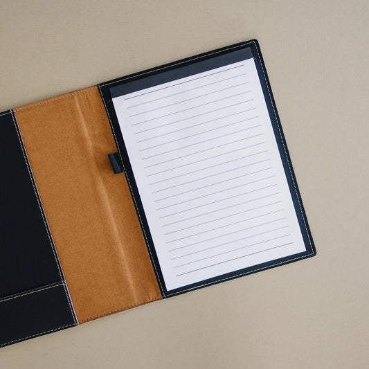 Personalized Notepad, Teacher Gift, Personalized Paper Holder, Portfolio Note Pad Holder
