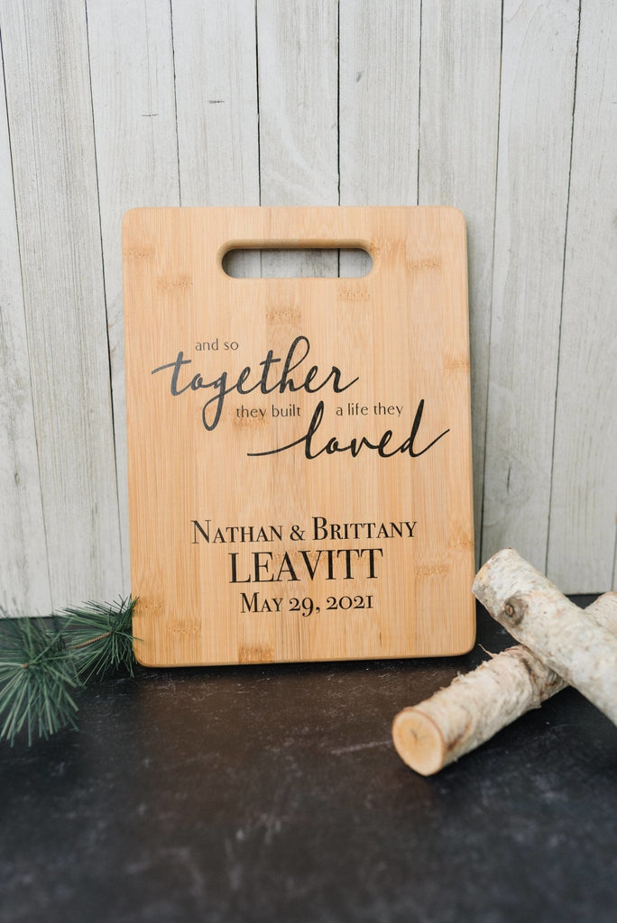Wedding Gifts Personalized Cutting Board, Wedding gifts for couple, Cutting Board personalized, Cutting board with handle