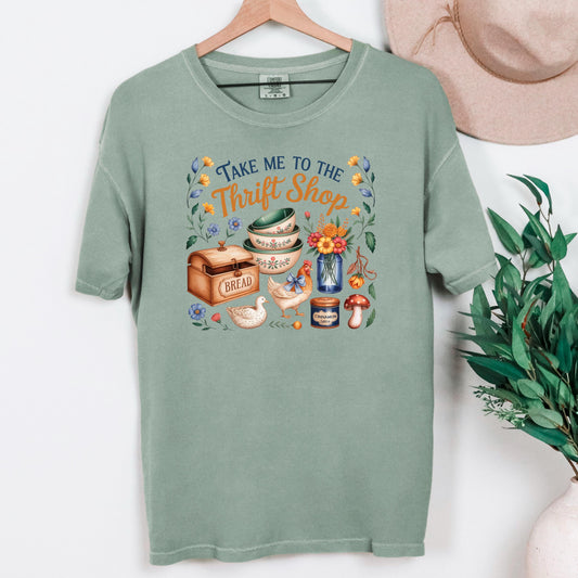 Thrift Store Tee Comfort Colors, thrifting shirt for thrift store lover, flea market shirt, gift for thrifter, vintage garage sale top