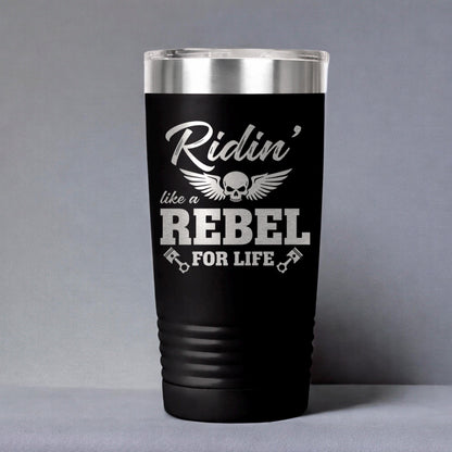 Motorcycle Tumbler Ride Or Die Skeleton, Biker Skull Tumbler For Men, Rider Lover Gift, Motocross Rider Coffee Cup, Motorcycle Design