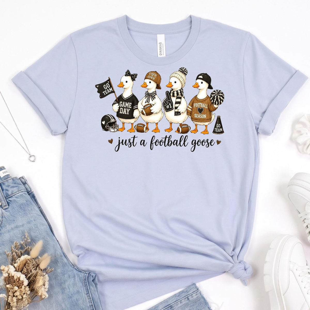 Football Goose Shirt, Bella Canvas Unisex Tee, Funny Gameday Mom!