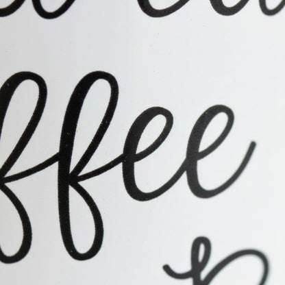 the word "coffee" written in a cursive font.