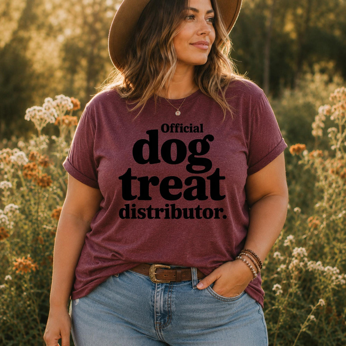 Bella Canvas Tee Funny Dog Shirt For Women, Official Treat Dealer Shirt, Dog Treat Mom Graphic Tee, Dog Owner Gift, Dog Person Gift