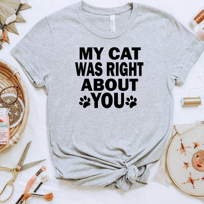 Funny Cat Shirt – Bella Canvas Tee | Cute Cat Mom Shirt Gift Ideas