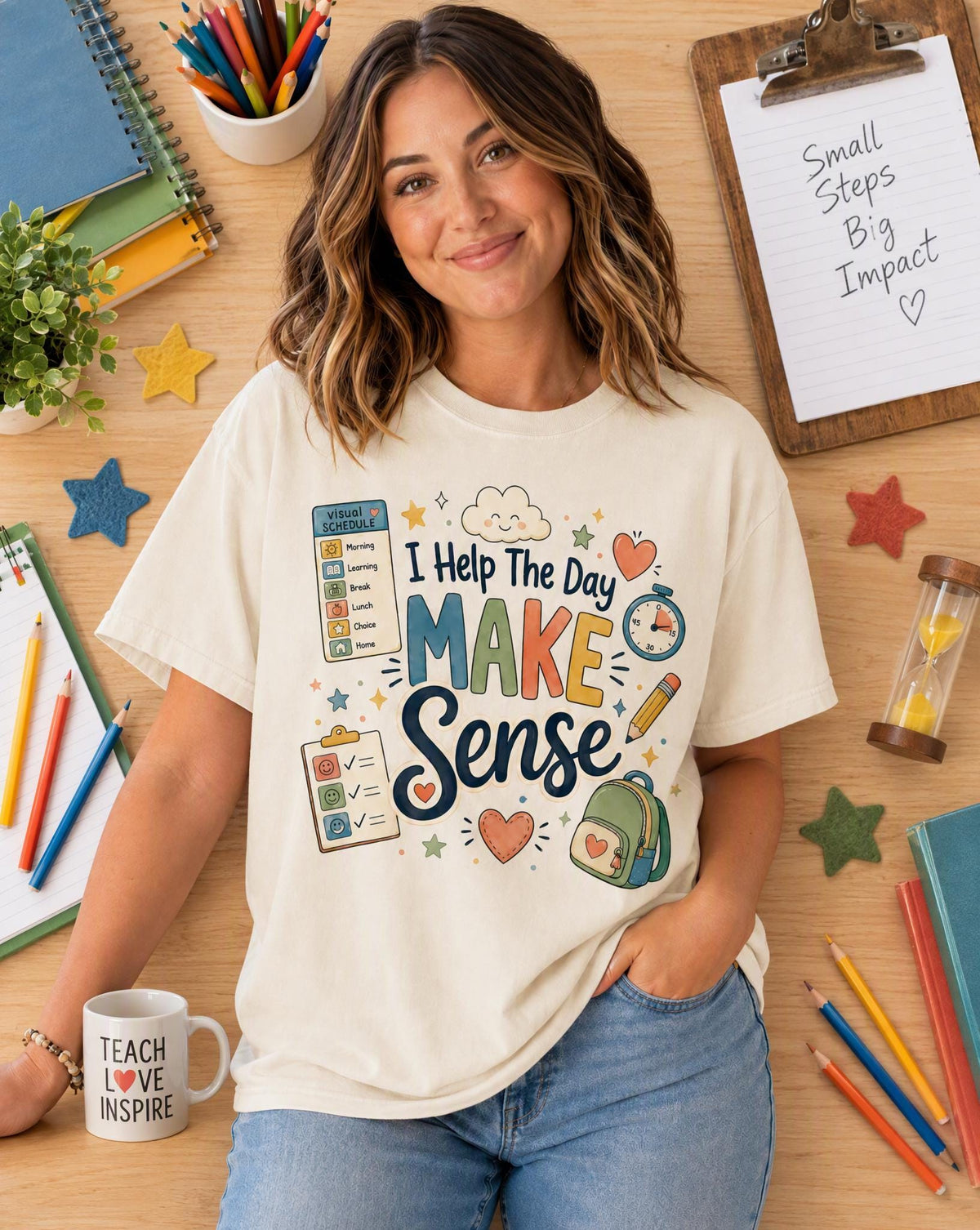 I Help The Day Make Sense Shirt, Sped Teacher Tee, Special Education Para Shirt, Autism Teacher Gift, Behavior Tech Appreciation Shirt