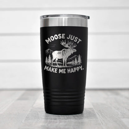 Personalized Moose Tumbler, 20 Oz. Stainless Insulated Travel Cup