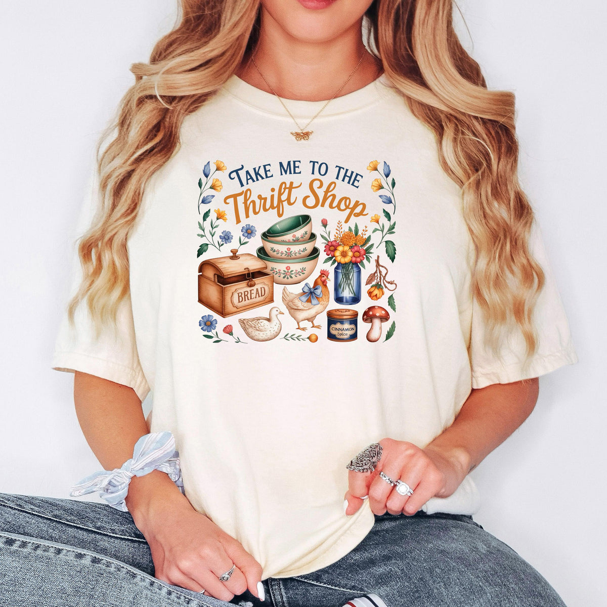 Thrift Store Tee – Comfortable Thrifting Shirt | Soft Garment Dyed Vintage Top
