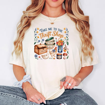 Thrift Store Tee – Comfortable Thrifting Shirt | Soft Garment Dyed Vintage Top