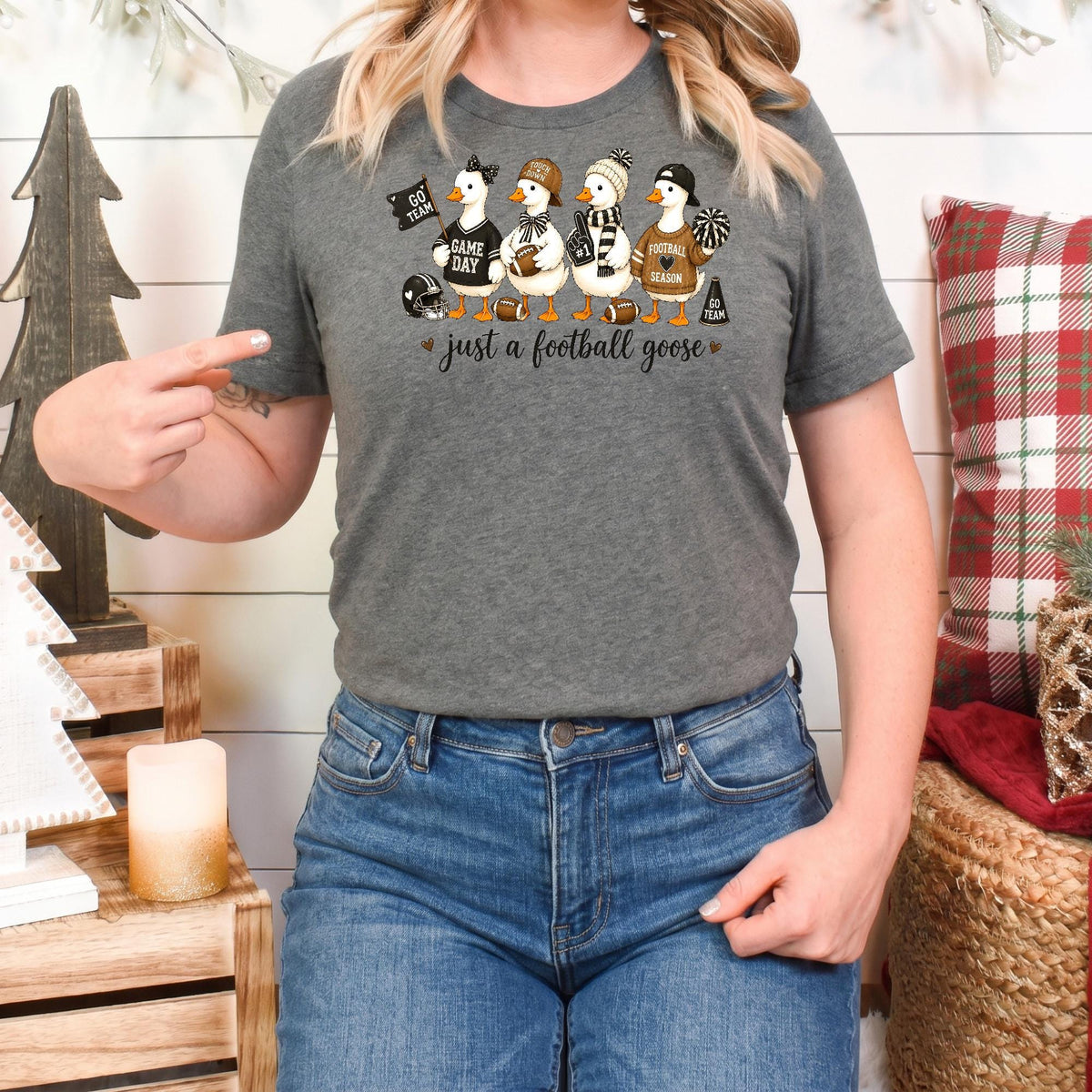 Football Goose Shirt, Bella Canvas Unisex Tee, Funny Gameday Mom!