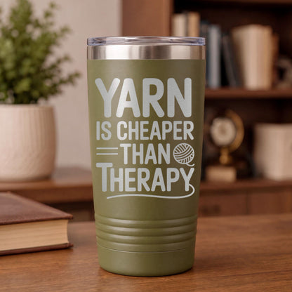 crochet tumbler, Insulated 20oz Stainless Steel Tumbler, Mamacita