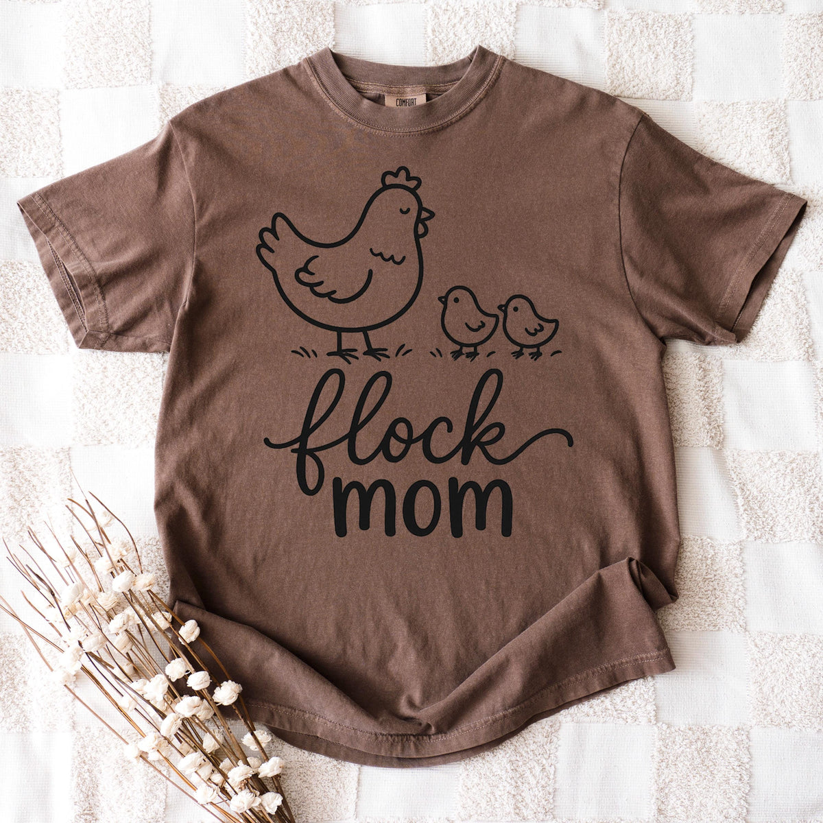 Flock Mom Shirt, Cute Chicken Mom Tee, Crazy Chicken Lady Gift, Backyard Chickens Shirt, Funny Chicken Lover Hen Mama Top