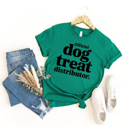 Bella Canvas Tee Funny Dog Shirt For Women, Official Treat Dealer Shirt, Dog Treat Mom Graphic Tee, Dog Owner Gift, Dog Person Gift