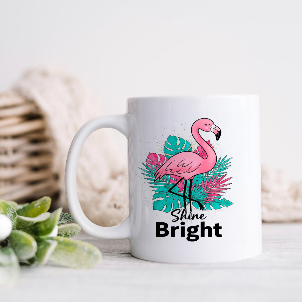 bright coffee cups Flamingo Shine Bright Mug