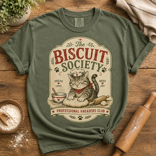 Cat Biscuit Society Shirt, Funny Cat Lover Comfort Colors Tee, Making Biscuits Cat Mom Gift, Crazy Cat Lady Shirt, Cute Cat Owner Gift