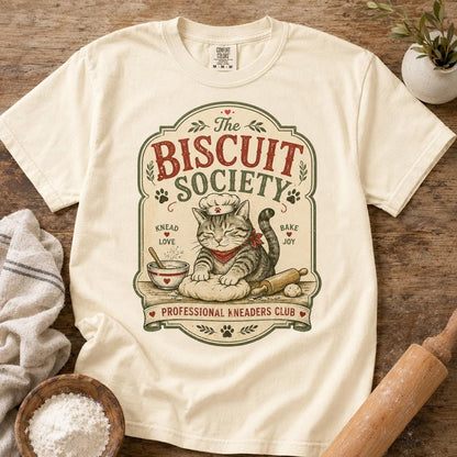 Cat Biscuit Society Shirt, Funny Cat Lover Comfort Colors Tee, Making Biscuits Cat Mom Gift, Crazy Cat Lady Shirt, Cute Cat Owner Gift
