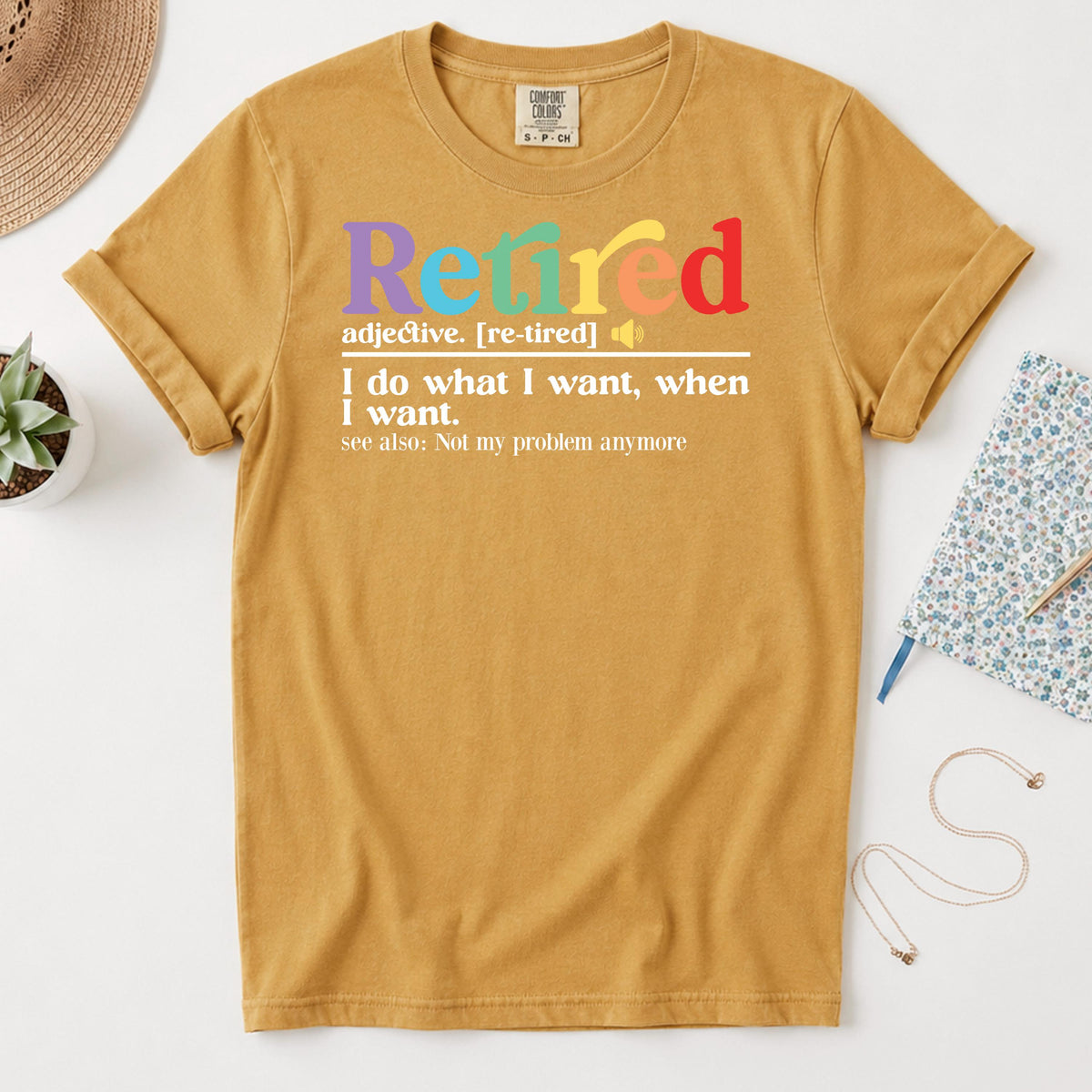 Retired Definition Shirt, Funny Retirement Gift, Comfort Colors Tee, Retirement Party Shirt, Happy Retirement, New Retiree Gift
