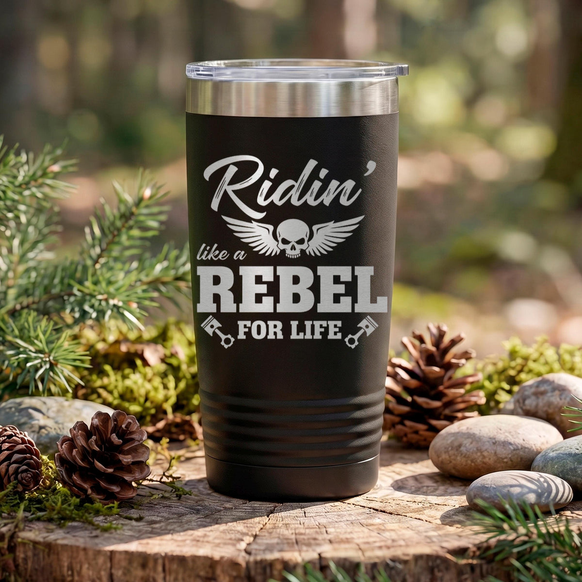 Motorcycle Tumbler Ride Or Die Skeleton, Biker Skull Tumbler For Men, Rider Lover Gift, Motocross Rider Coffee Cup, Motorcycle Design