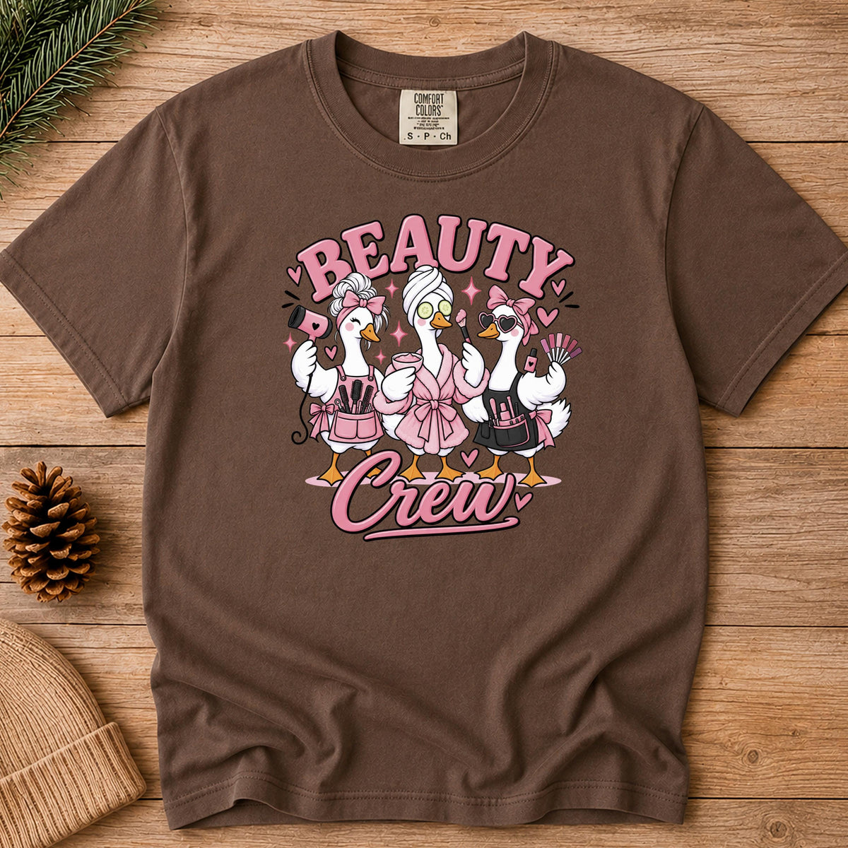 Beauty Crew Shirt, Funny Silly Goose Hairstylist Tee, Esthetician Nail Tech Gift, Salon Team Cosmetology Shirt, Makeup Artist Top