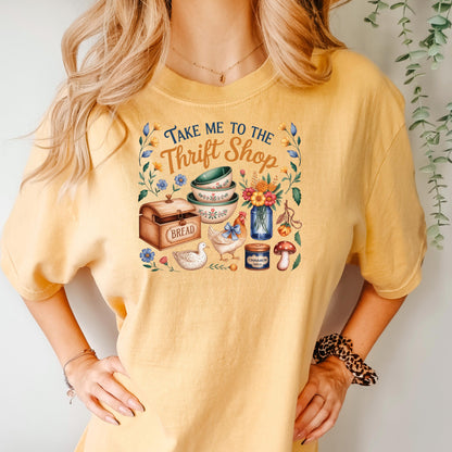 Thrift Store Tee – Comfortable Thrifting Shirt | Soft Garment Dyed Vintage Top