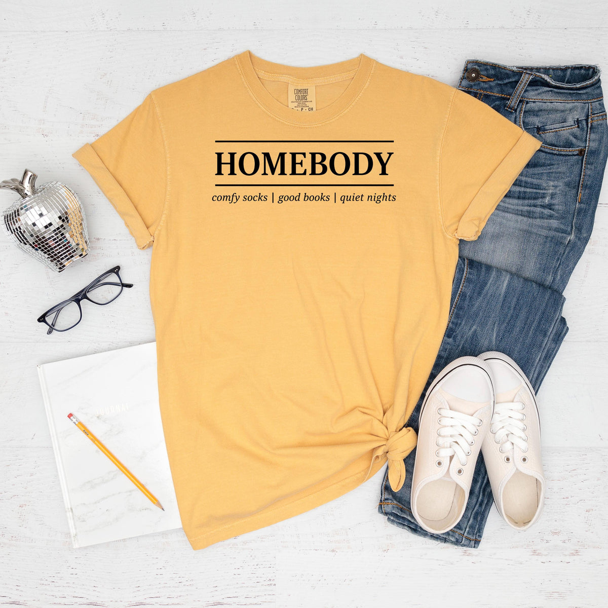 Homebody Shirt', Introvert Book Lover Tee, Comfort Colors Red Soft